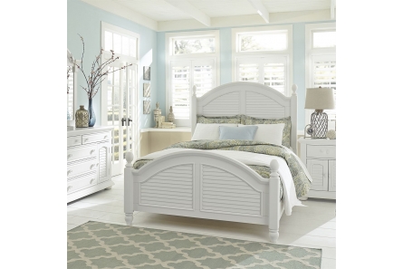 Summer House I Poster Bed, Dresser & Mirror, Chest, NS