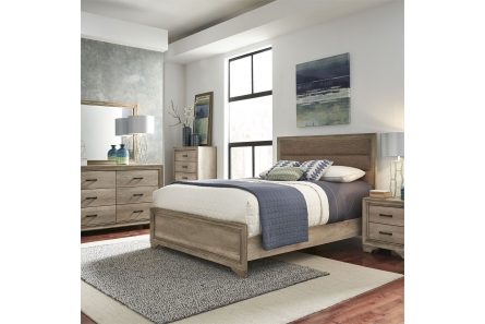 Sun Valley Upholstered Bed, Dresser & Mirror, Chest, NS