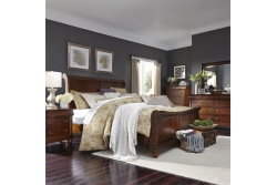 Rustic Traditions Sleigh Bed, Dresser & Mirror, Chest, NS