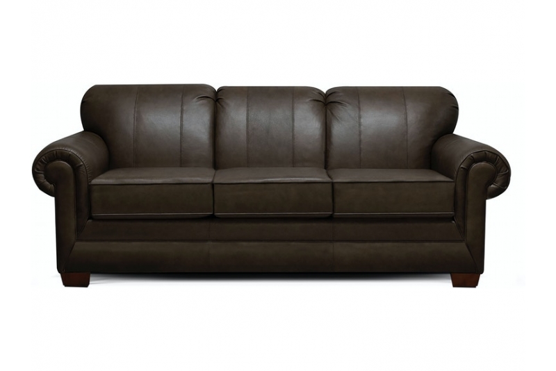 monroe leather conversation sofa